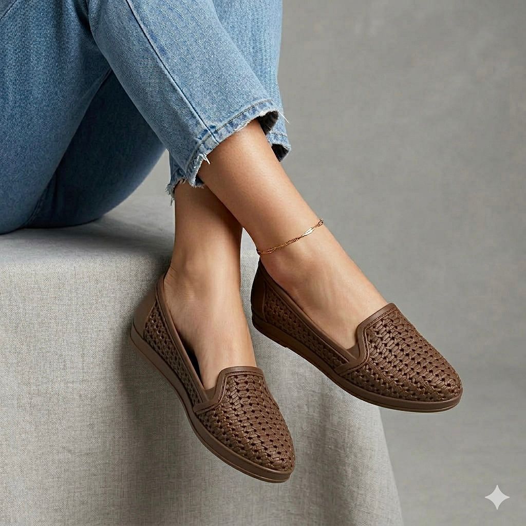 Sapatilha Feminina Trançada Confortável – Leve, Elegante e Versátil Antiderrapante