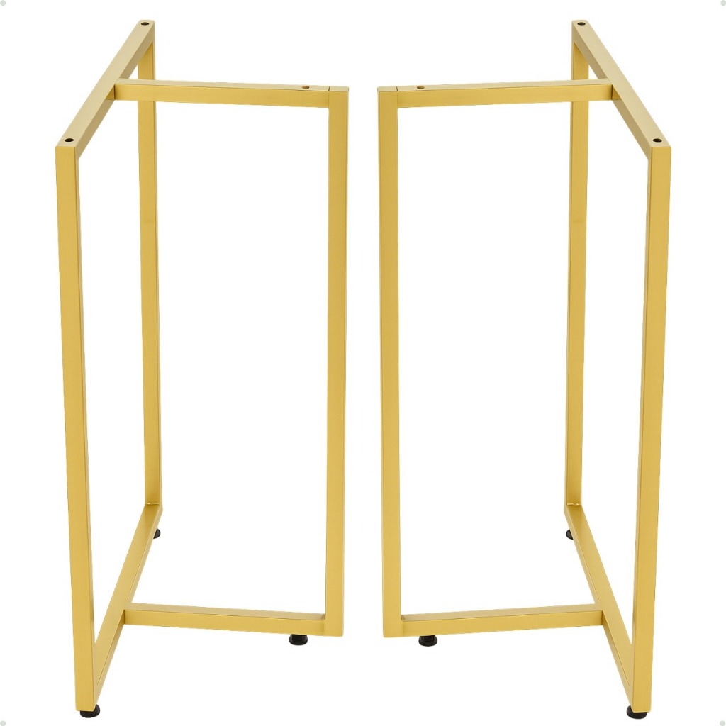 Pé em Ferro Para Mesa De Escritorio, Sala, Home Office, Gamer  75x58 (1uni)