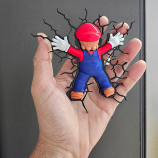 Ima de Geladeira Super Mario Bros World ou Luigi PREMIUM.Presente, decoração criativa. Casa, cozinha