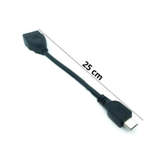 Cabo Adaptador Otg Tipo C Para Usb Plug And Play Celular Lap Onprime