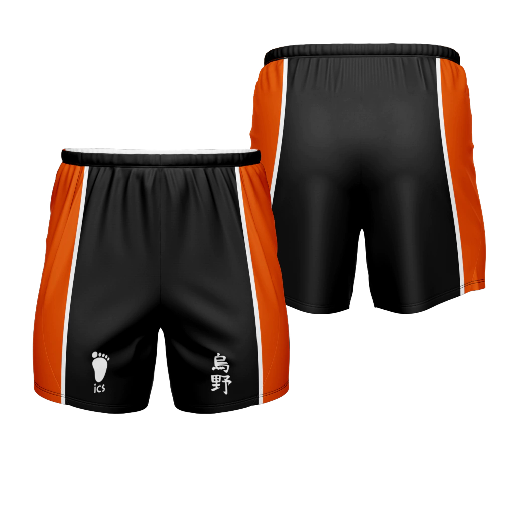 Short Masculino e Feminino Uniforme Karasuno Anime Haikyuu