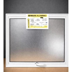 Janela para Banheiro 50x60 Alumínio Branco | Vitro Max Ar | Ventilação e Privacidade