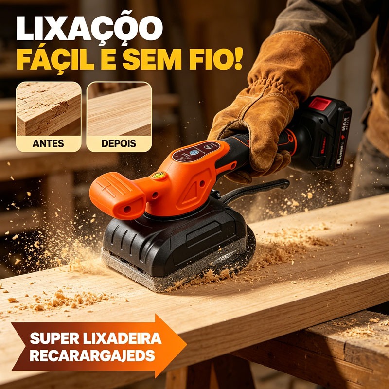 AUXOM Ventosa para Porcelanato Vibratória com 2 Baterias 21v– Kit máquina de assentar piso