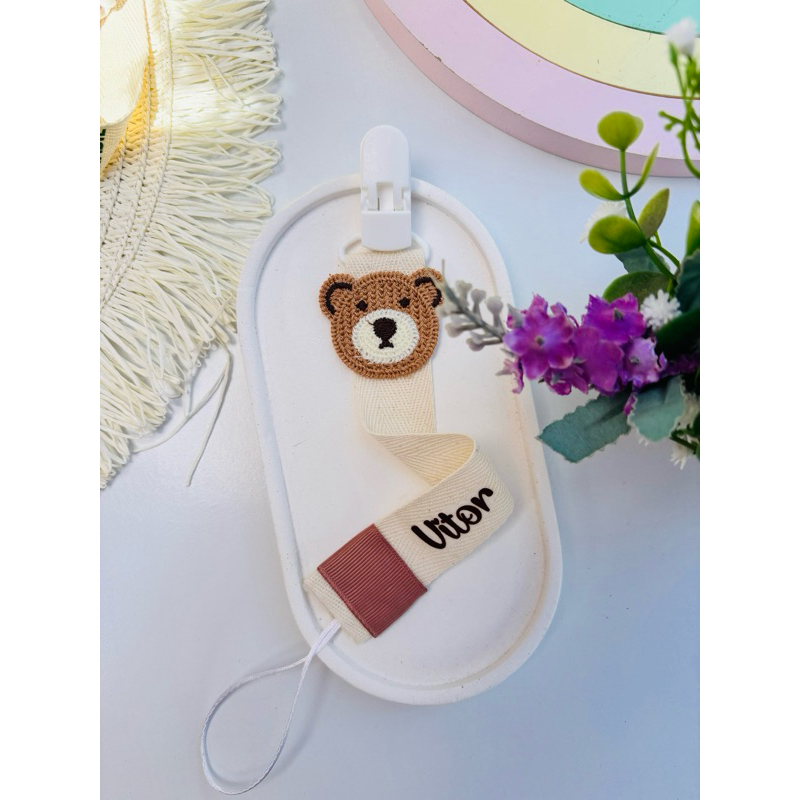 prendedor de chupeta personalizado, enxoval em Oferta na Shopee