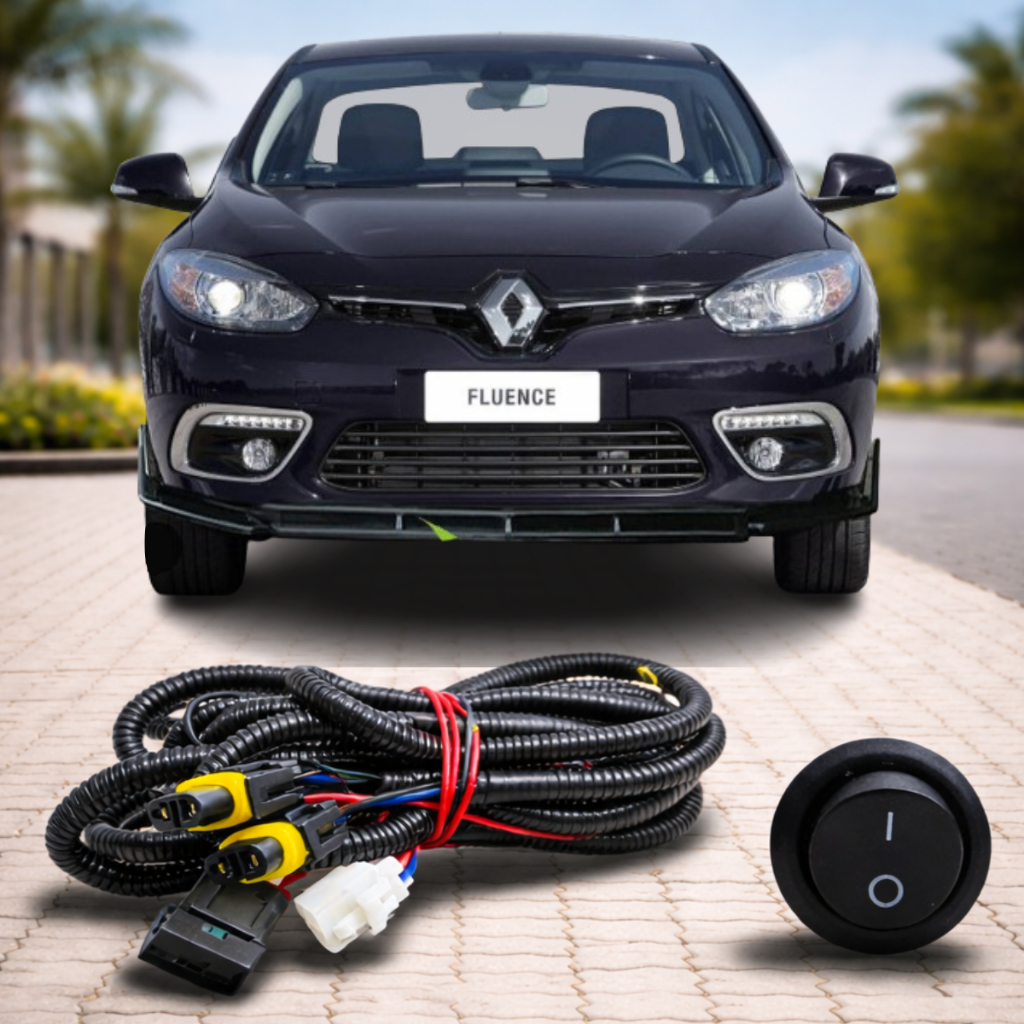 Chicote Completo Farol de Milha Renault Fluence 2011 a 2018 Interruptor Tic Tac