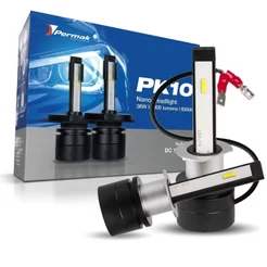 Par Lâmpada Super Led Farol H1 Pk10 Headlight Nano Permak