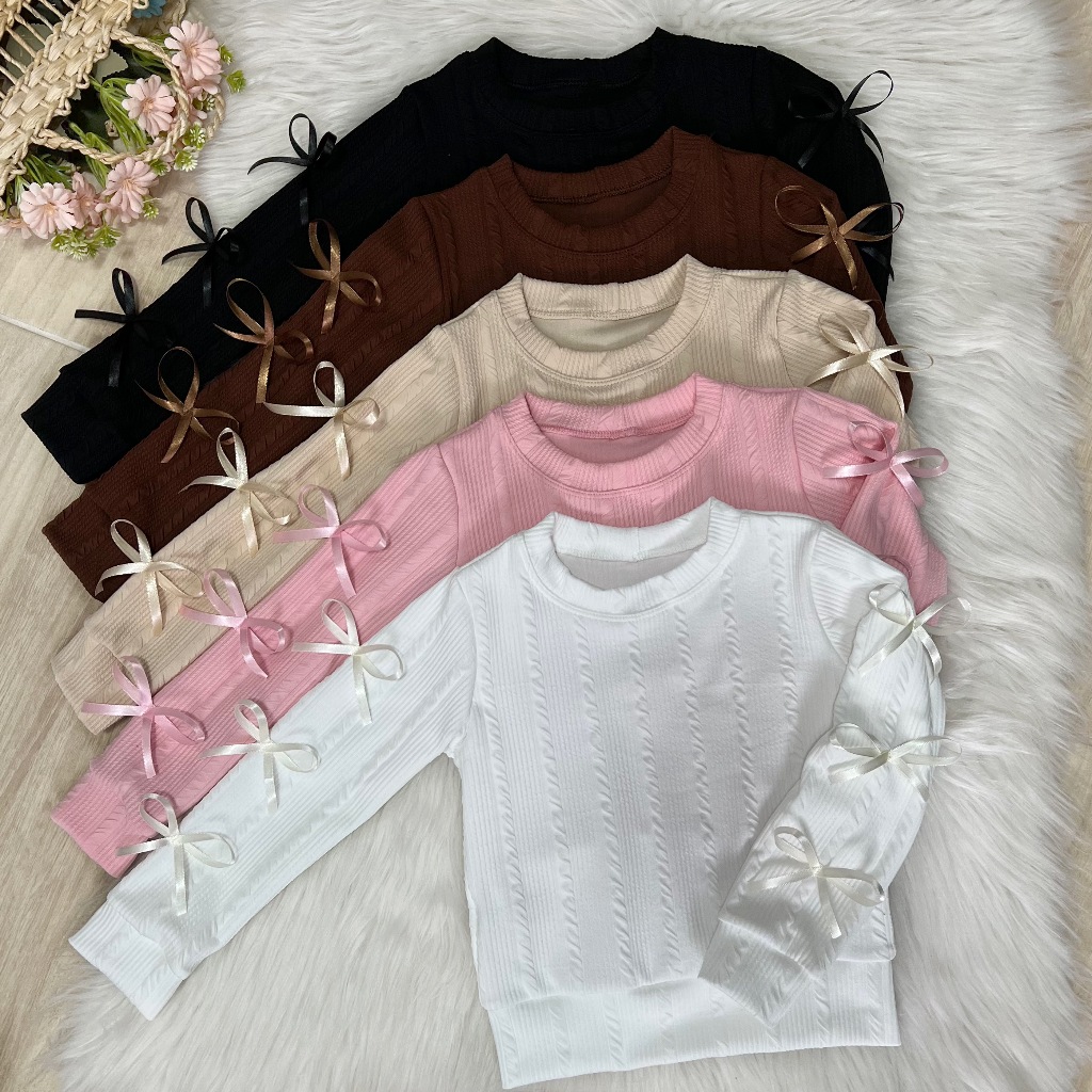 Blusa Manga Longa Rugao Inverno Moda Infantil Para Meninas Luxo
