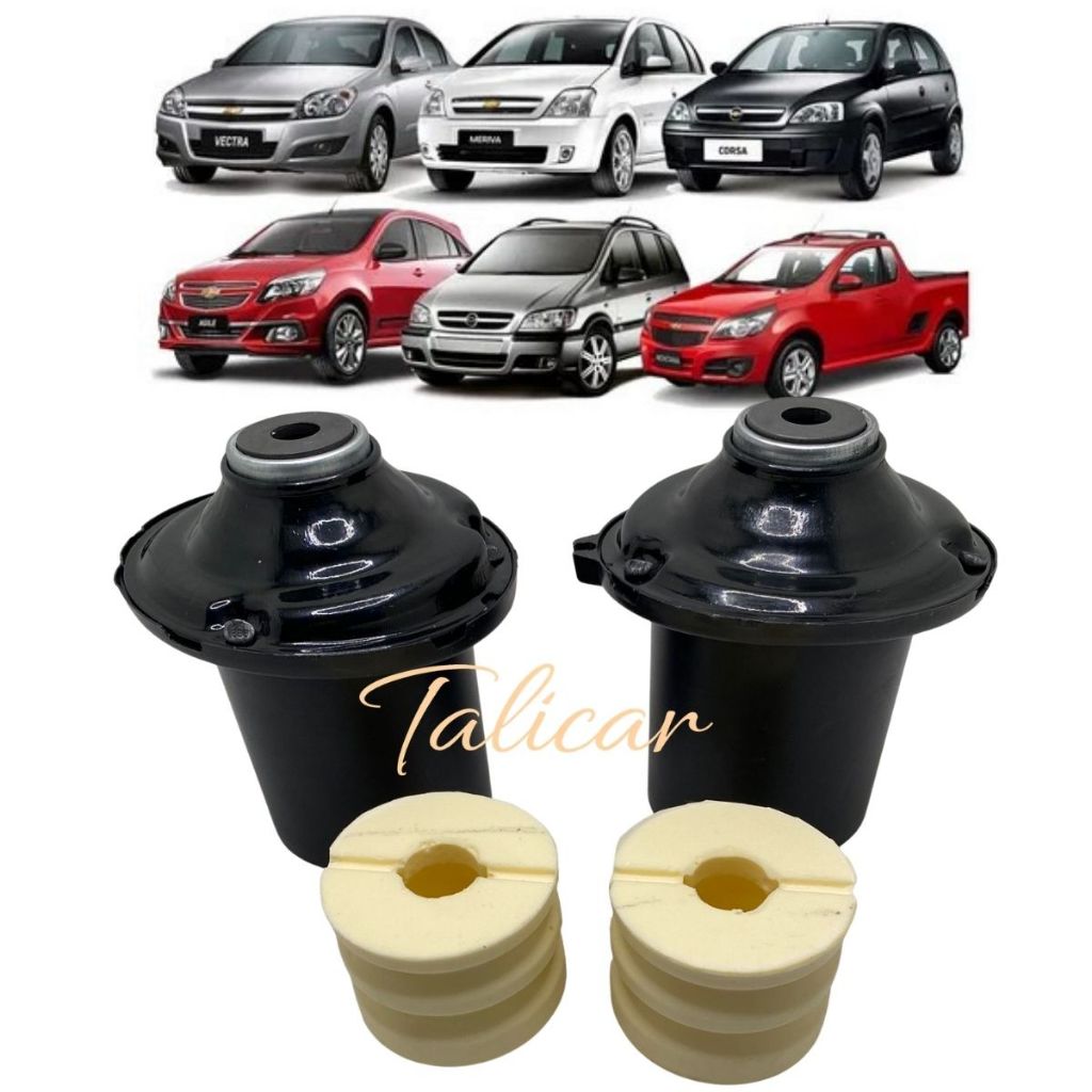Kit Batente e Localizador Dianteiro Com Rolamento Vectra 1996 a 2012 Corsa Frente Montana Zafira Montana Meriva Agile