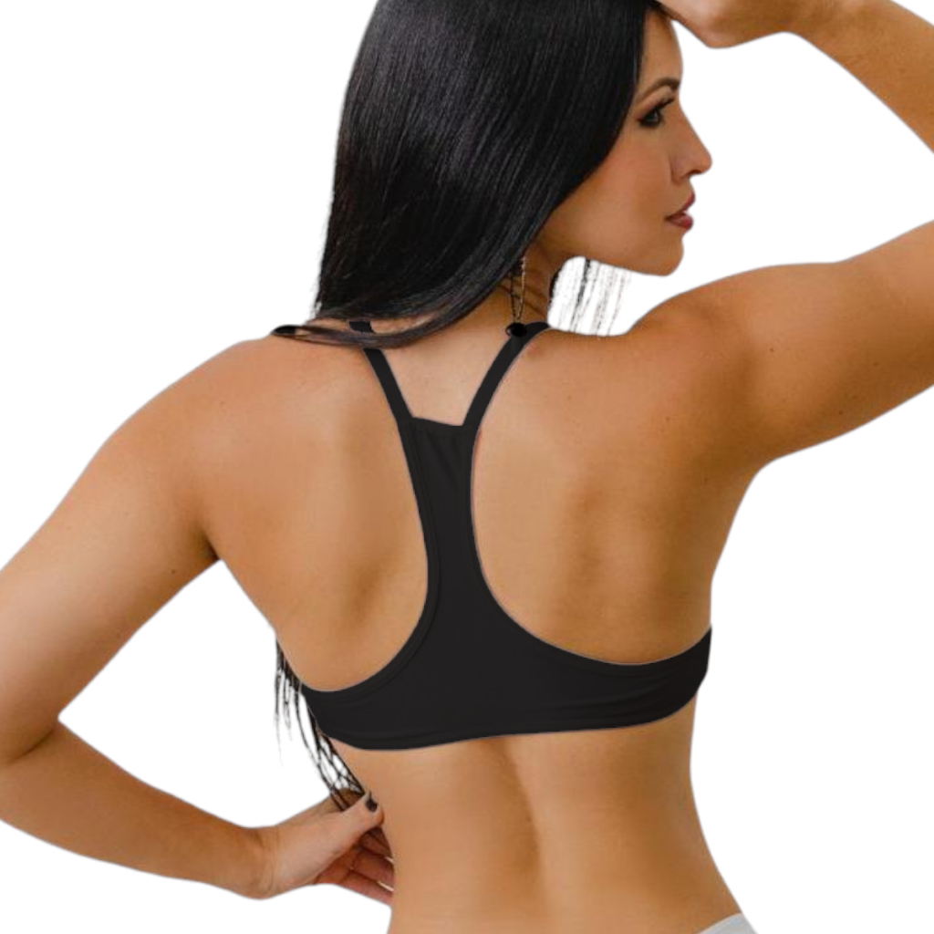 Soutien Nadador Básico Sutia com bojo fecho na frente alças reguláveis moda íntima lingerie