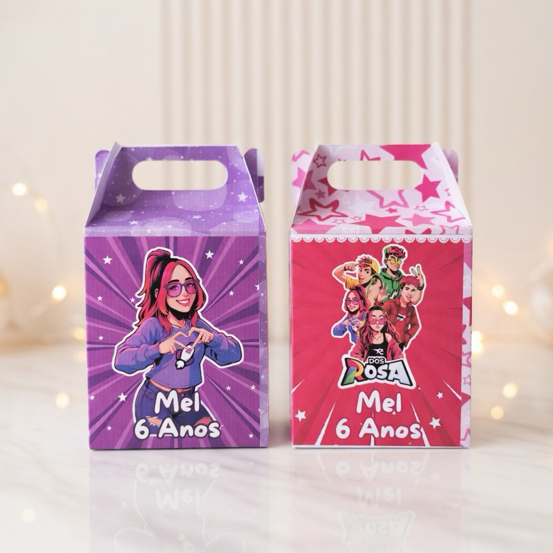 Caixa MALETINHA EMILI VICK E KATLEN Personalizada Com Nome | Mimos Aniversário Lembrancinhas Personalizados Kit Festa