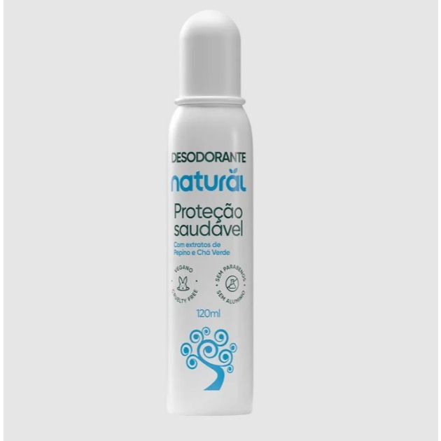 Desodorante Extrato De Pepino E Cha Verde Sem Aluminio 120Ml - Contente/Organico Natural