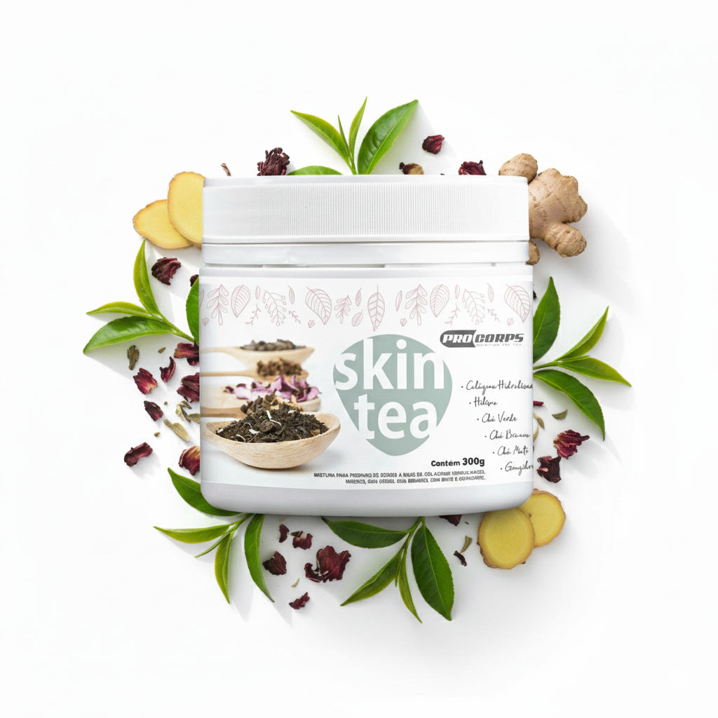 Chá Skin Tea 300g Pro Corps Colágeno Pele Cabelo Unhas