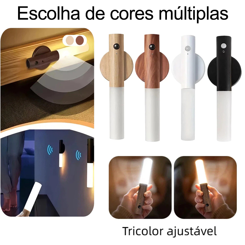 Luminária Led Recarregável Portátil Bastão com Sensor de Movimento TADASHOPE