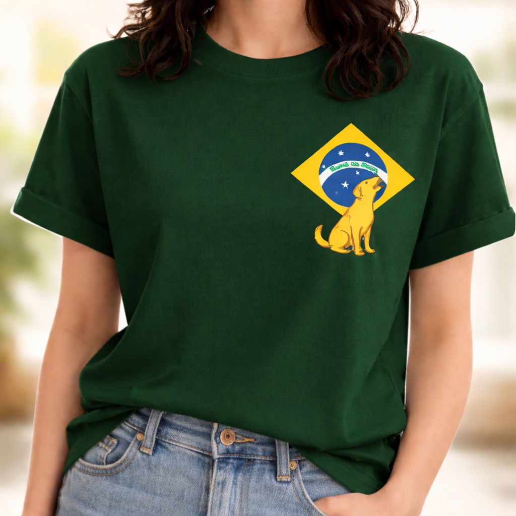 Camisa Camiseta Oversize Estilosa Feminina Copa do Mundo Rumo ao Hexa Brasil Tendencia Lançamento