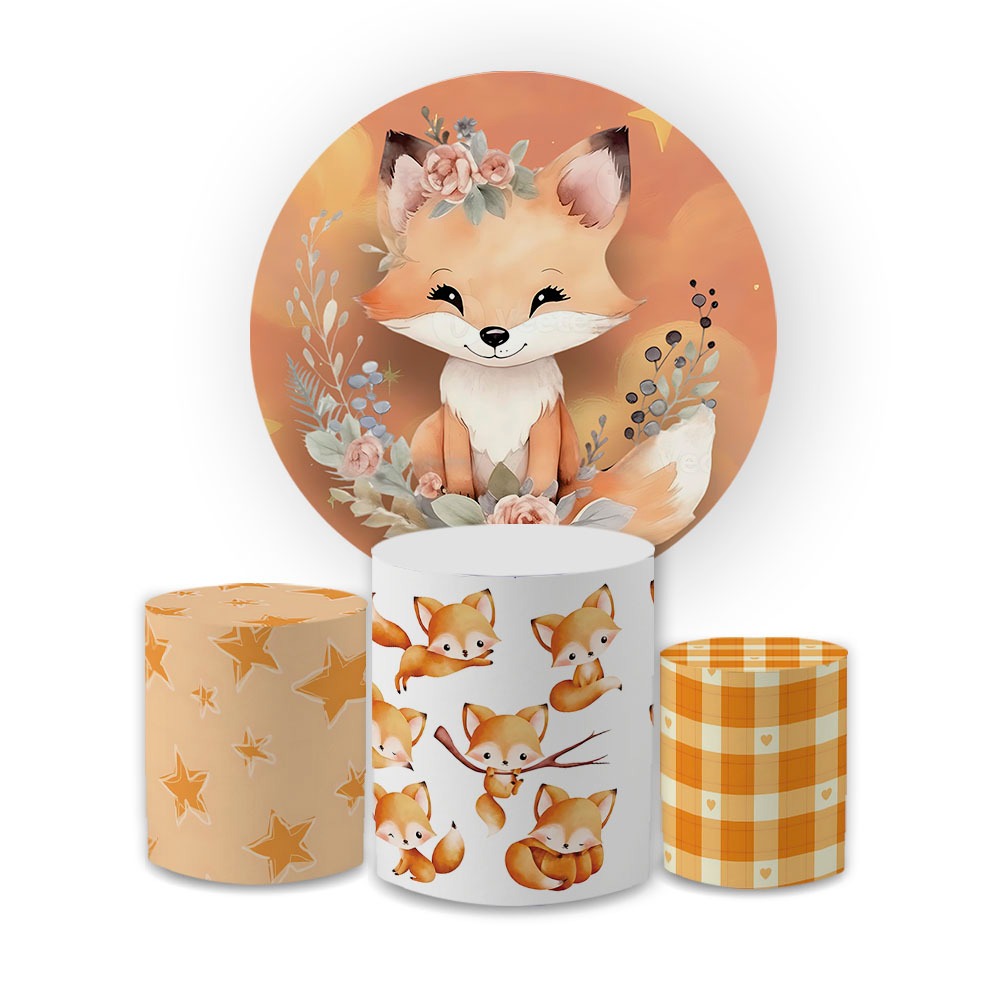 Lançamento Capa de Painel + Cilindros Sua Festa Decorada Sua Festa Temas Animais Cute