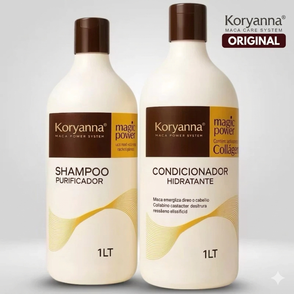 Maca Power Condicionador de 1 Litro Shampoo Hidratante de 1 Litro
