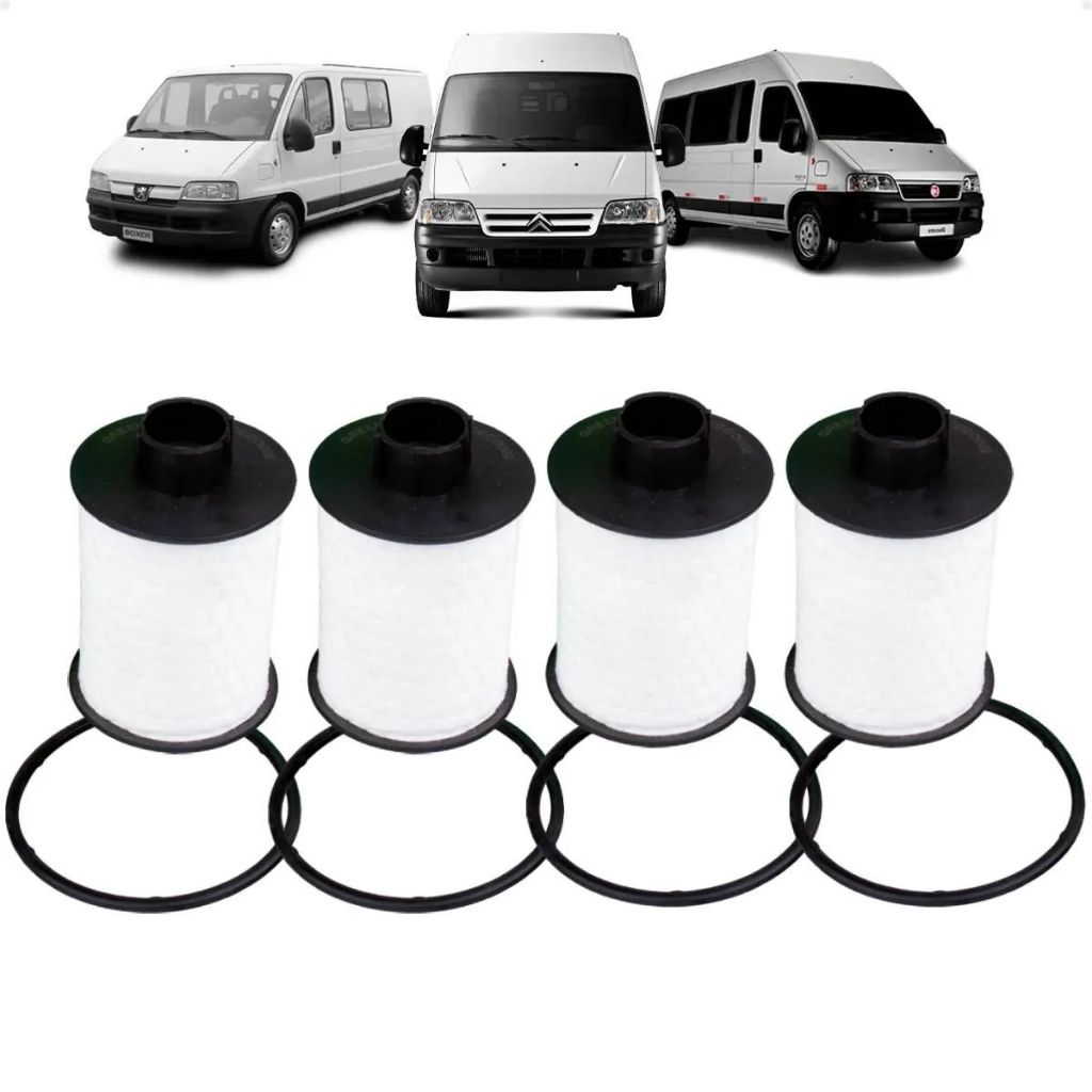 Filtro De Combustível 4 Unidades Ducato Boxer Jumper 2.8 2.3 16v