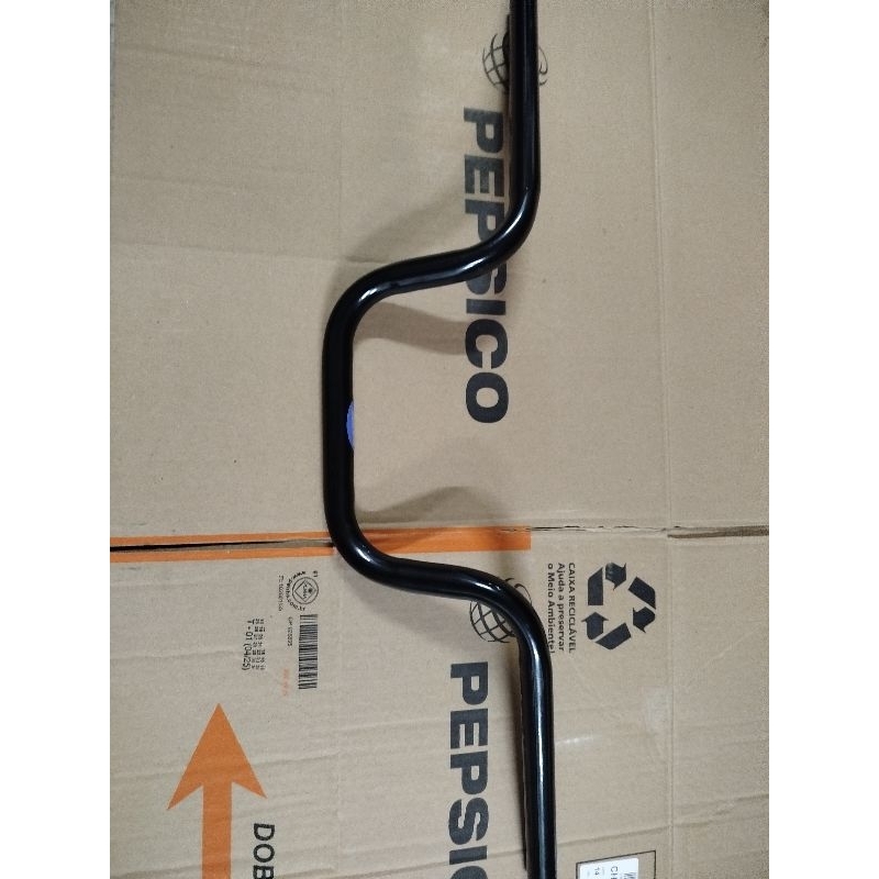 Guidão Moto Protork Preto Reforçado 2mm Universal CG 125 150 160 YBR Yes Factor
