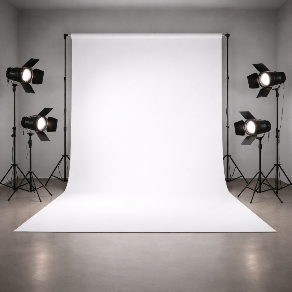 Fundo Infinito PVC Branco Estúdio Fotográfico Foto 1,60 X 2,50 Mts