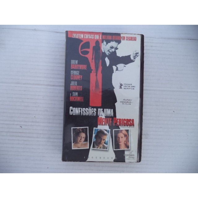 Fita Vhs Confissoes de Uma Mente Perigosa Original Legendado George Clooney