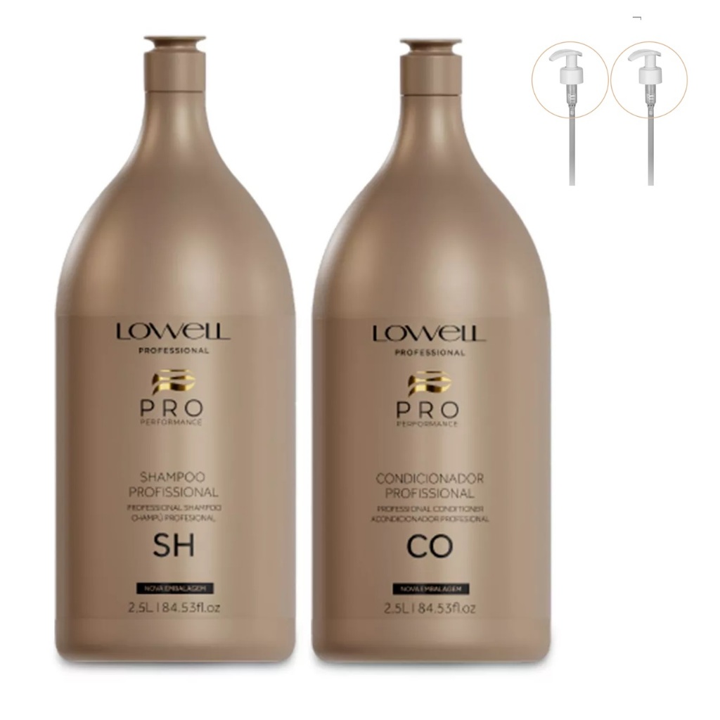 Kit Lavatório Profissional Sha 2,5l + Cond 2,5l Lowell em Oferta na Shopee