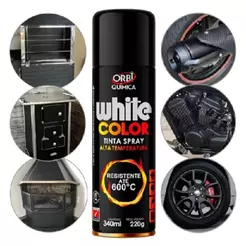 Tinta Spray Alta Temperatura - Preto - 340ml/220g