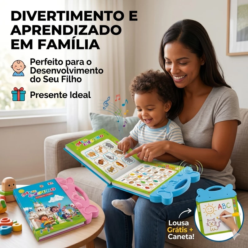 Livro Sonoro Interativo Infantil em Português e Inglês — foto 5