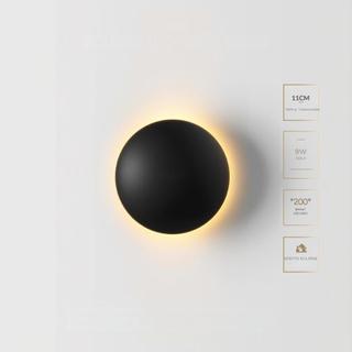Arandela de Efeito LED 9W Eclipse  Bivolt 3 Cores Luz Indireta Parede Fachada Externa 3000K 4000K 6500K Branco quente
