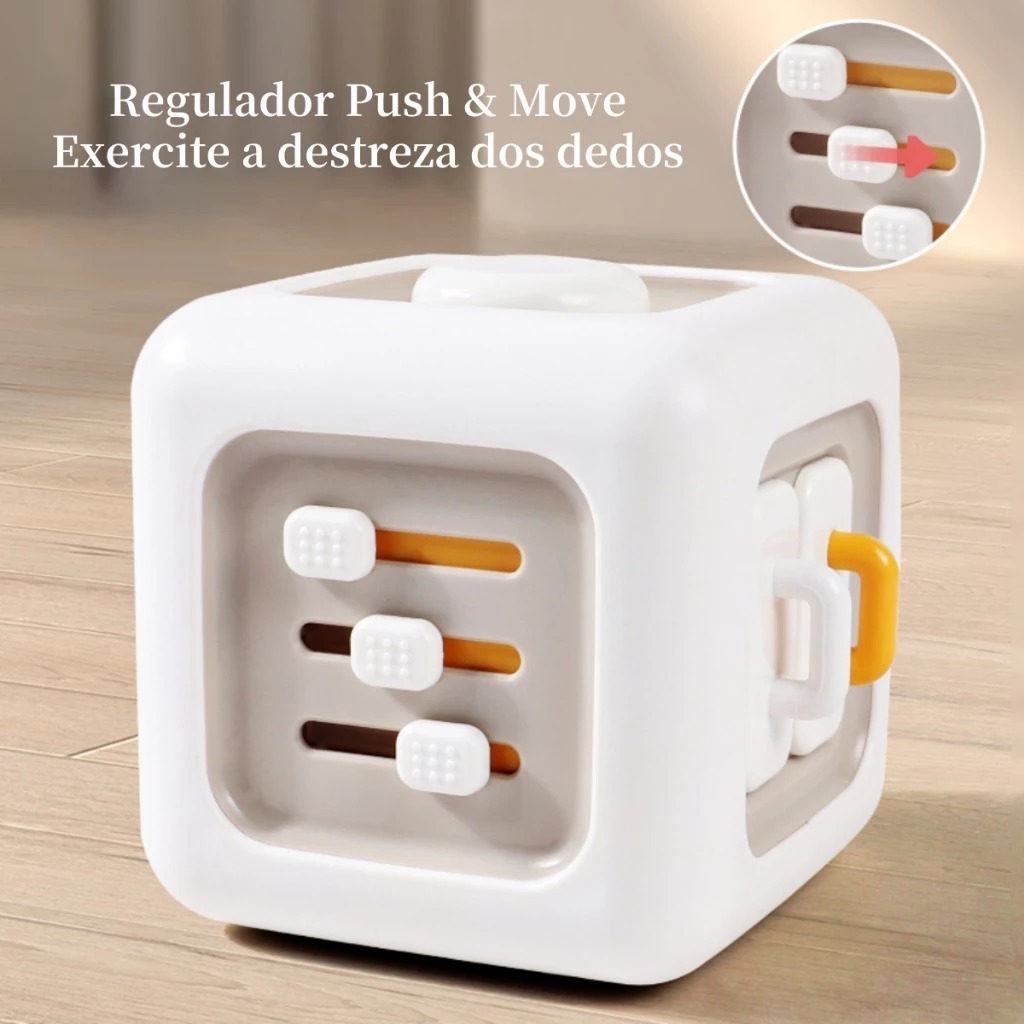 6 Em 1 Brinquedos Cubo Montessori Sensory Busy Board Habilidades de Prática para Bebês Educacional autista autismo tea