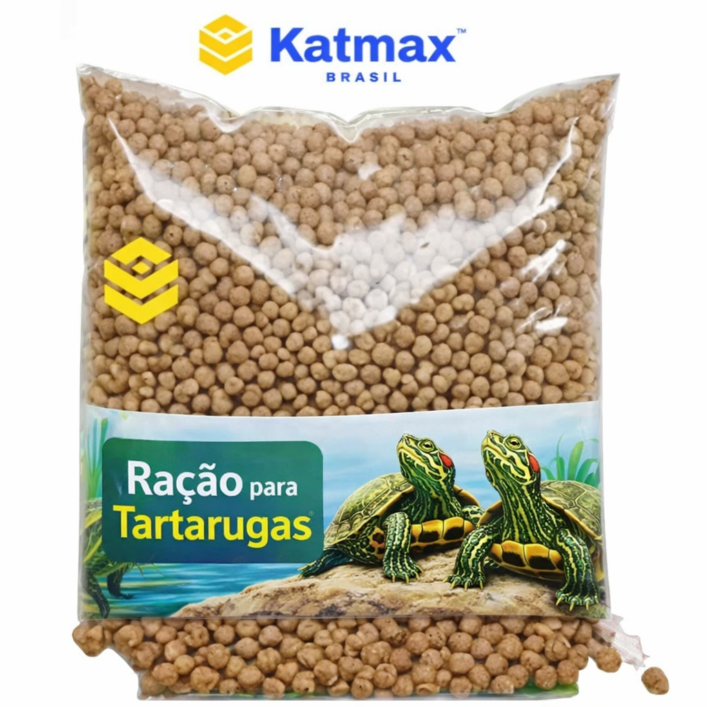 Ração Nutritiva Premium para Tartarugas, Jabuti, Répteis e Peixes. Ração para pets aquáticos e terrestres