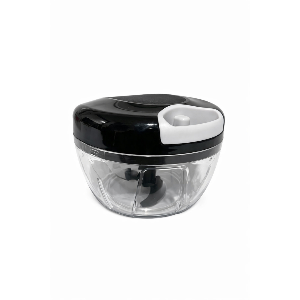 Triturador de Alimentos Manual 3 Lâminas 500ml Portátil Cozinha