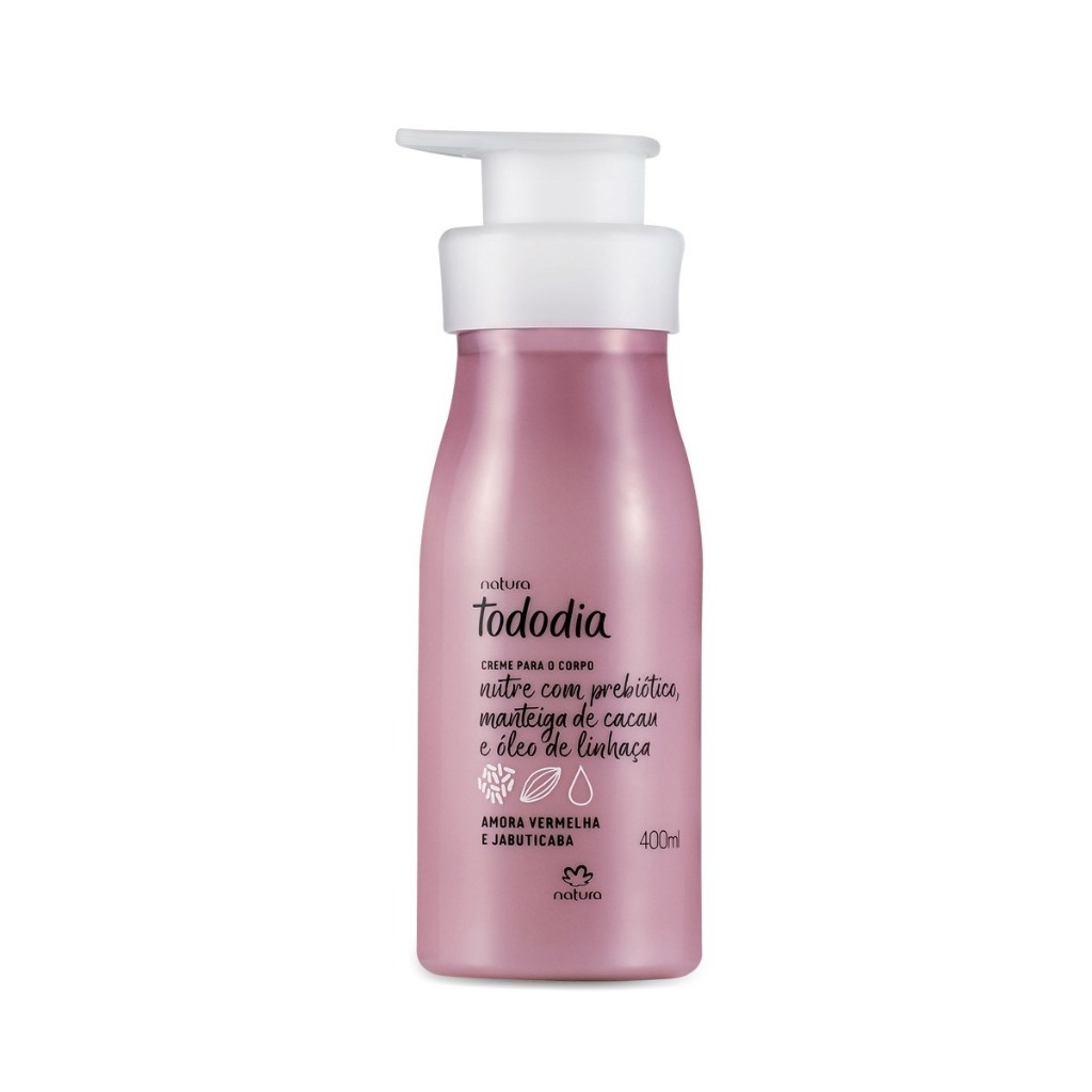Combo Creme Nutritivo Corporal Tododia Amora Vermelha e Jabuticaba 400ml (2 unidades) Natura