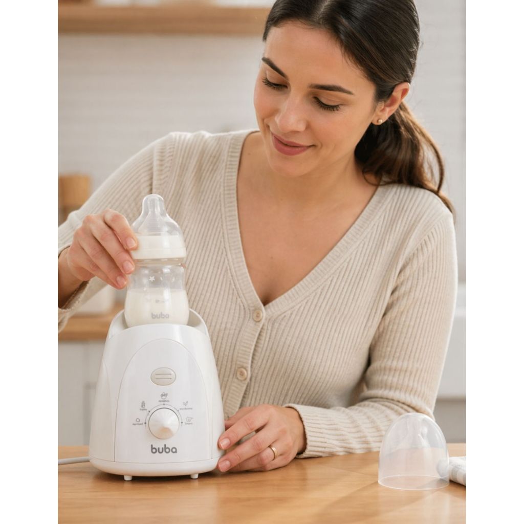 Aquecedor De Mamadeira Buba Esterilizador Prático E Seguro