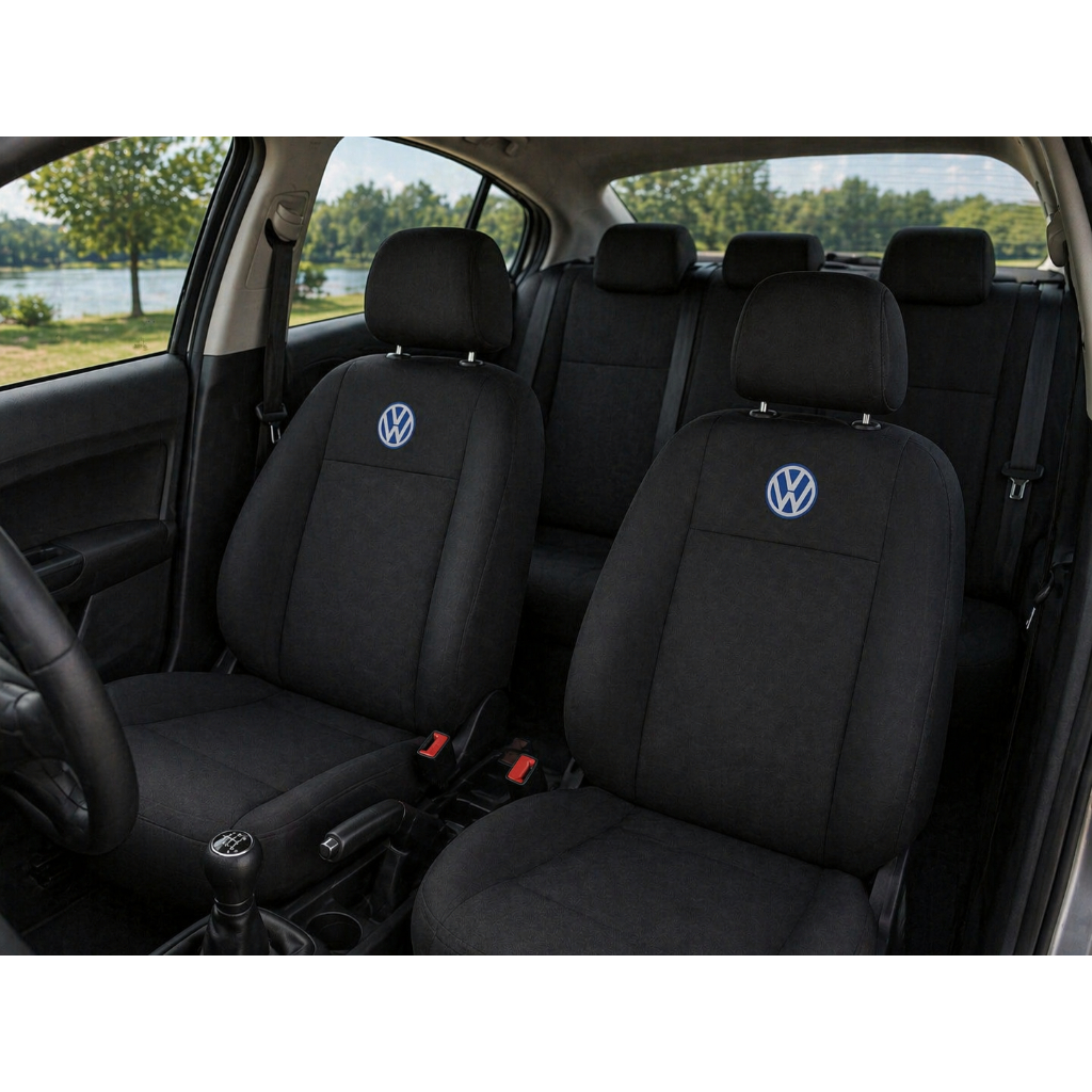Capa de Banco Para Carro Tecido Original Vw CrossFox Gol Bora Logus Universal Todos Veículos