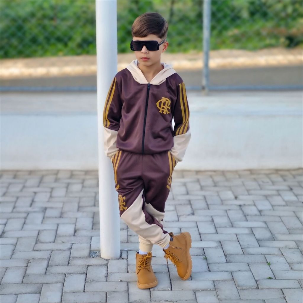 Conjunto Inverno Infantil Menino Casaco e Calça 02 a 14 anos