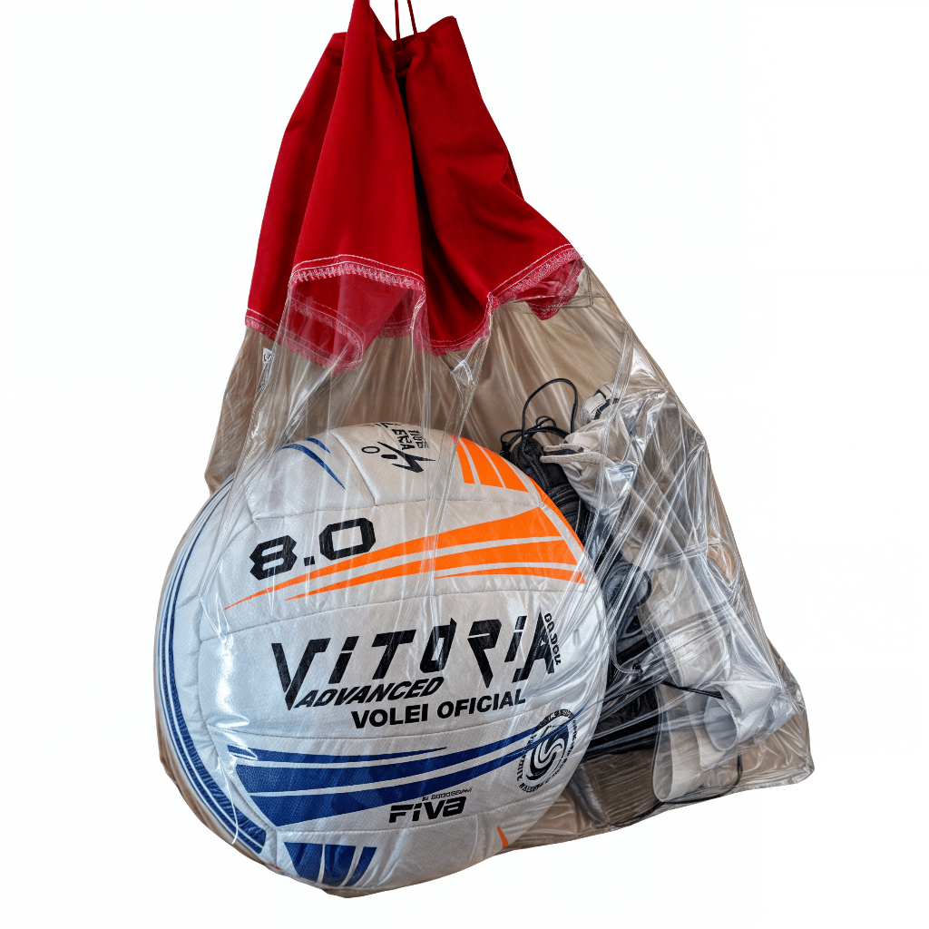 Kit Vôlei Lazer Bola Oficial e Rede 1 Faixa Superior Quadra Praia Piscina Campo