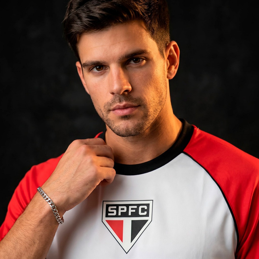 Camisa São Paulo Torcedor Raglan Dry Branca