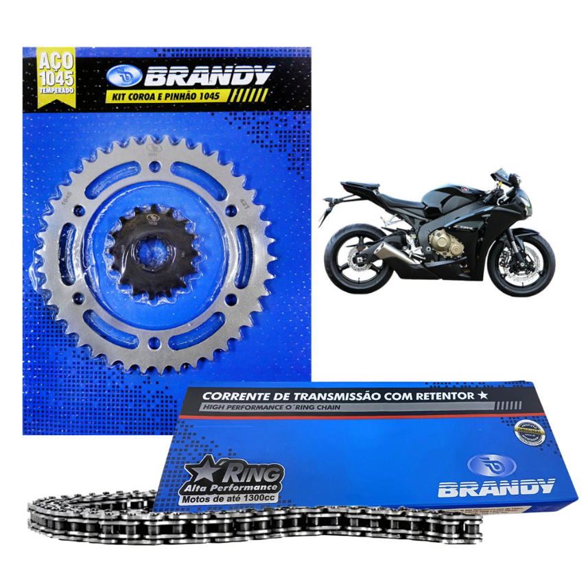 Kit Relação Completo 530x116L Honda CBR1000 Fireblade 2006 até 2016 - Brandy