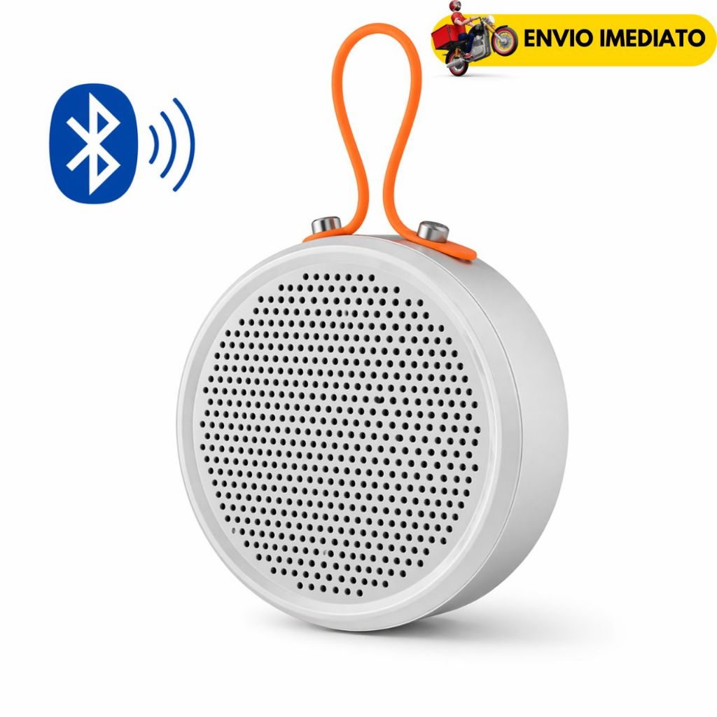 Caixa de Som Bluetooth Portátil Mini 5W Som Potente Amplificada IPX5 À Prova d’Água com Auxiliar