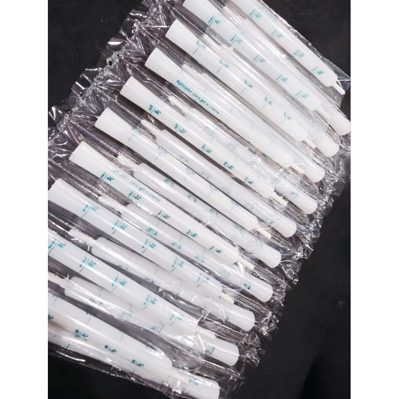 Kit 50 aplicador vaginal íntimo 5gr graduado.Com 50 unidades.