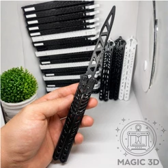 Balisong Fidget Trainer Butterfly para Antiestresse, treinos, manobras - sem corte, Brinquedo