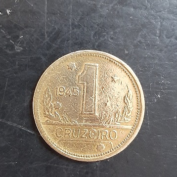 1 Moeda do Ano de : 1945, do Periodo : ( 1942- 1945) Cruzeiro antigo, colecionável.