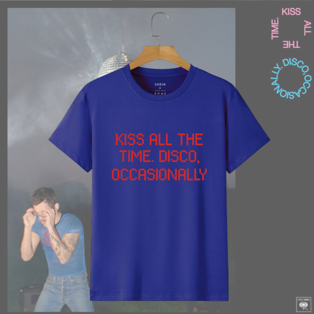 T-SHIRT HARRY STYLES - KISS ALL THE TIME. DISCO, OCCASIONALLY.