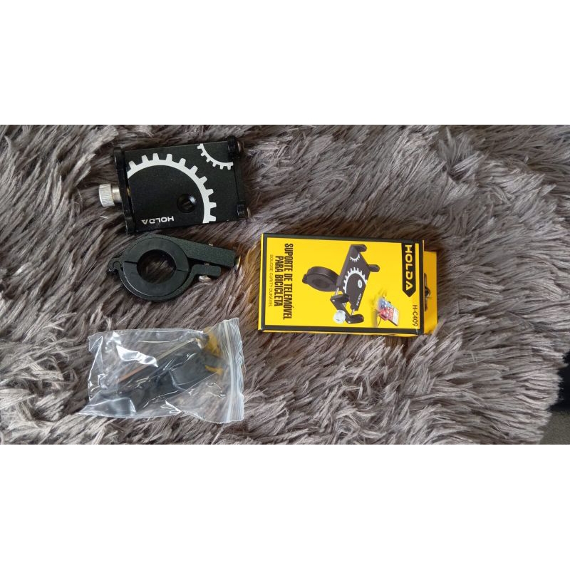 SUPORTE DE CELULAR GPS UNIVERSAL PARA MOTO, BICICLETA PRODUTO DE ALUMÍNIO RESISTENTE AJUSTÁVEL HOLDA