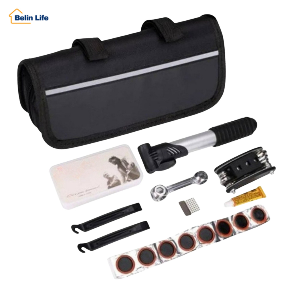 Kit Reparo De Pneu E Ferramentas Bike Bicicleta Luatek LKD-221 Portátil Ciclista