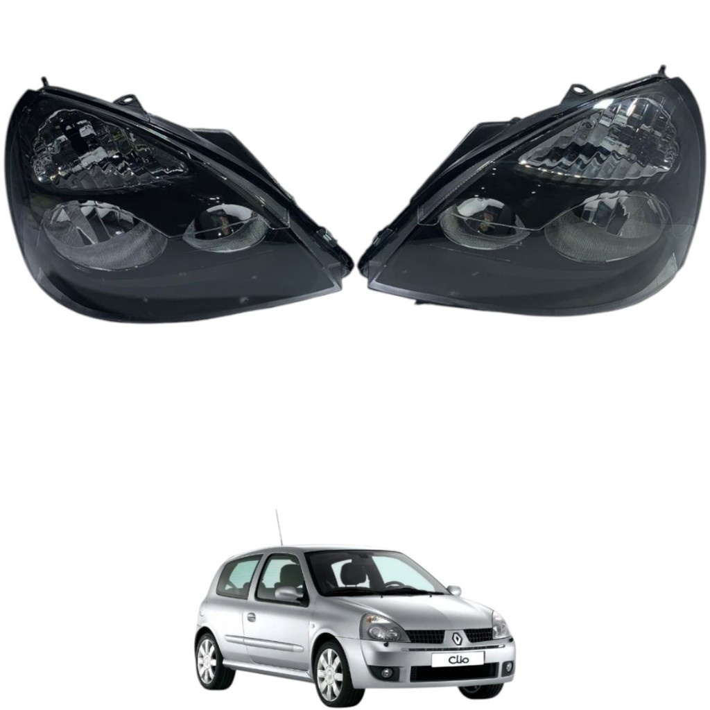 FAROL CLIO 2003 2004 2005 2006 2007 2008 2009 2010 2011 2012 MASCARA NEGRA