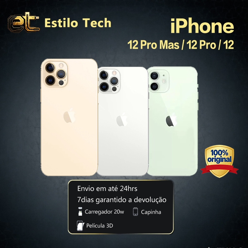 Celular iPhone 12/ 12 Pro/ 12 Pro Max 64/128GB 100% Original VITRINE