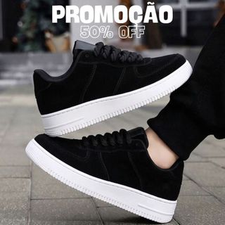 Tênis Streetwear Masculino e Feminino Camurça – Confortável para Academia e Corrida Envio Imediato