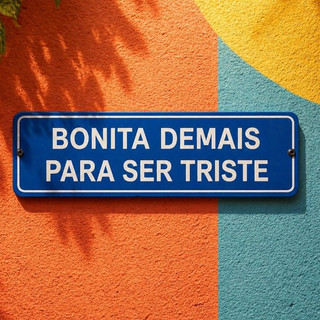 Placa decorativa BONITA 20x5cm Plaquinha PLA com frases divertidas Escrito Relevo GAY LGBTQI GAYS