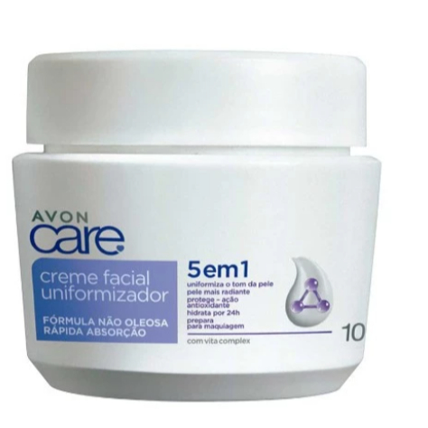 creme facial aclarar uniformizador(clareador de manchas da pele do rosto)avon care 100g